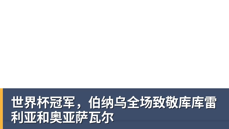 世界杯冠军，伯纳乌全场致敬库库雷利亚和奥亚萨瓦尔